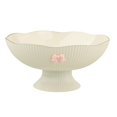 thumbnail image 4 of Pedestal Bowl Bandeja de alimentos Bandeja para la de almacenamiento Decoración de drenaje desmontable Soporte de vegetales para reuniones familiares Beige, 4 of 10