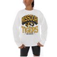 thumbnail image 3 of Women's Gameday Couture White Missouri Tigers Midweight Oversized Long Sleeve T-Shirt, 3 of 5