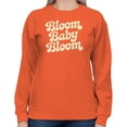 thumbnail image 2 of Smartprints Bloom Baby Bloom Women's Sweatshirt Orange, Cotton, 4XL, 2 of 4