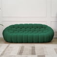 thumbnail image 4 of Sodrens 98.43" Bubble Couch,Modern Upholstered Mesh Fabric Lazy Floor Sofa,3D Honeycomb Shape Bubble Sofa Curved Couch for Living Room,Office,Apartment,No-Assembly(Green,3-Seater), 4 of 12