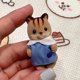 thumbnail image 5 of Sylvanian Families Confirm Style Forest Rabbit Grove Family Dollhouse Kindergarten Niños Pastel Reunión Flocking Dolltoy Regalo, 5 of 6