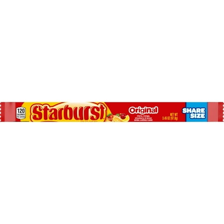 Starburst Original Fruit Chews Gummy Candy, Share Size - 3.45 oz