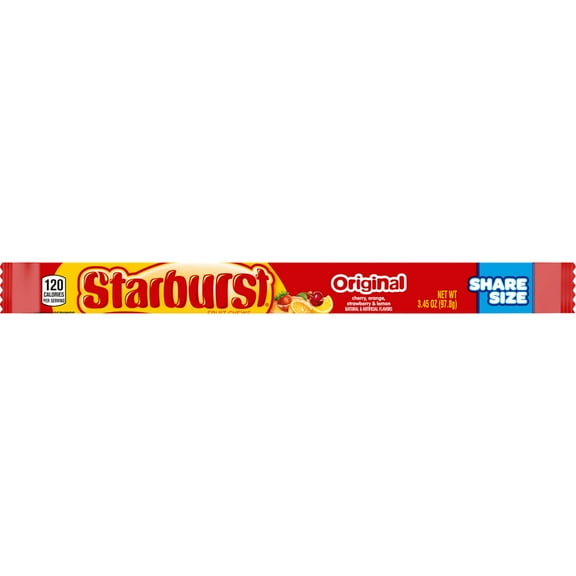 Starburst Original Fruit Chews Gummy Candy, Share Size - 3.45 oz