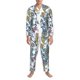 thumbnail image 3 of Fotbe Flowers and Butterflies Pijama de Hombre con Estampado de Manga Larga, Conjunto de 2 Piezas, Ropa de Dormir Suave y Cómoda con Bolsillos-Large, 3 of 7