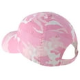 thumbnail image 3 of Yellow Rooster Men's Summer Camouflage Print Cap Pink Camo, 3 of 3