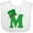 AA-White, variant on Inktastic Irish St Patricks Day Letter M Monogram Boys or Girls Baby Bib