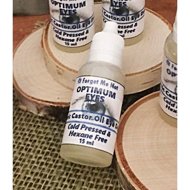 Organic CASTOR OIL Eyedrops/DRY EYES/CATARACTS/Cold Pressed/Cataracts