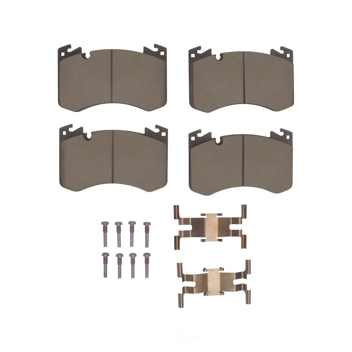 Dynamic Friction Company 1600-2462-01 DFC EURO 5000 Ceramic Brake Pads and Hardware Kit