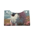 thumbnail image 2 of Sikiie Flower White Horse (2) Leather Tissue Box Cover Rectangle, Long Tissue Box Cover, Tissue Box Holder, Tissue Holder for Bathroom, 2 of 7