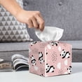 thumbnail image 6 of Rateoe Panda Flying in the Sky (2) Pattern Tissue Box Cover, Modern Square Decorative Leather Facial Paper Case Organizer Holder Dispenser 5X5X5'', 6 of 8