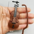 thumbnail image 2 of VERDANVERSE Mini Violin 3Pcs for Toy House Accessories and Traditional Design, 2 of 8