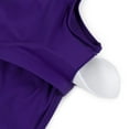 thumbnail image 5 of M&M SCRUBS Women’s Longline Wirefree Padded Medium Support Sports Bra (Medium, Purple), 5 of 5
