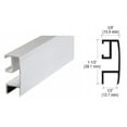 thumbnail image 2 of CRL RF144SC Satin Chrome Rectangular Mirror Frame Extrusion 144" Stock Length, 2 of 3
