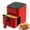 Red, variant on Plum Chef 3QT Compact Air Fryer - 800W Digital Touch Panel, Small Countertop Airfryer for 1–2, White