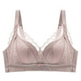 thumbnail image 3 of LYEAA Push up Bras for Women Wireless Lace Daily Bras Wirefree Adjustable Strap Lift Soft Bralette No Wire Breathable Comfort Sleeping Bras Beige L, 3 of 3