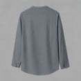thumbnail image 3 of Guluxicc Men's Linen Shirts Button Down Relaxed Fit Classic Asian Long Sleeve Shirts Summer Casual Outfits, 3 of 8