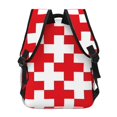 thumbnail image 4 of Disketp Red Cross 1 Mochila Estampada para Hombre y Mujer – Mochila Ligera Clásica con Múltiples Bolsillos para Universidad, Trabajo y Viajes-One Size, 4 of 5