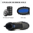 thumbnail image 4 of Bottes de Randonnée pour Hommes Chaussures de Randonnée Randonnée Travail Escalade Antidérapantes Légères Camping Chaussures de Travail Gris 11 US, 4 of 7
