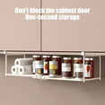 thumbnail image 6 of Elainilye Under Cabinet Shelf Organizer, Kitchen Rack, Telescopic Hanging Basket Suitable For Kitchen,Bathroom,White, 6 of 6