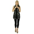 thumbnail image 2 of Bimba Women Long Floral Print Rayon Scarves With Pom Pom Scarf Accessories, 2 of 4