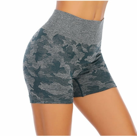 

Mortilo Workout Bra Womens High Waist Camouflage Print Pants Workout Bottom Yoga Shorts Tight Shorts Polyester Night Dress for Women Sleepwear