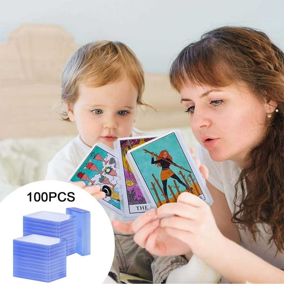 Hbdhejl 100Pcs Card Sleeves Hard Plastic Card Sleeves For Baseball Card Protective Card Holder For Trading Cards Sports Cards
