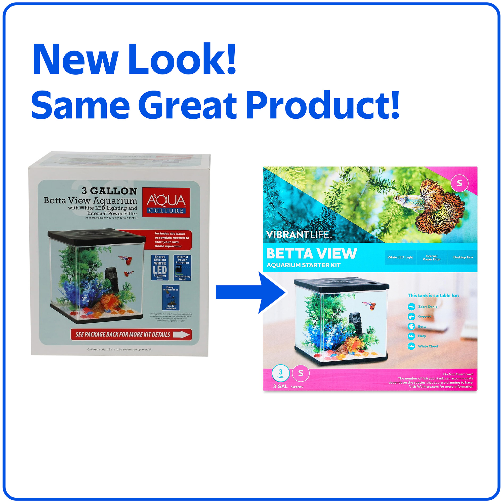 Vibrant Life 3 Gallon Betta View Aquarium Kit photo 2