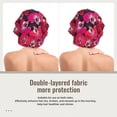 thumbnail image 2 of Yiaed Orchids Flowers Print Satin Bonnet Silk Bonnet Hair Bonnet for Sleeping Hair Bonnets, 2 of 6