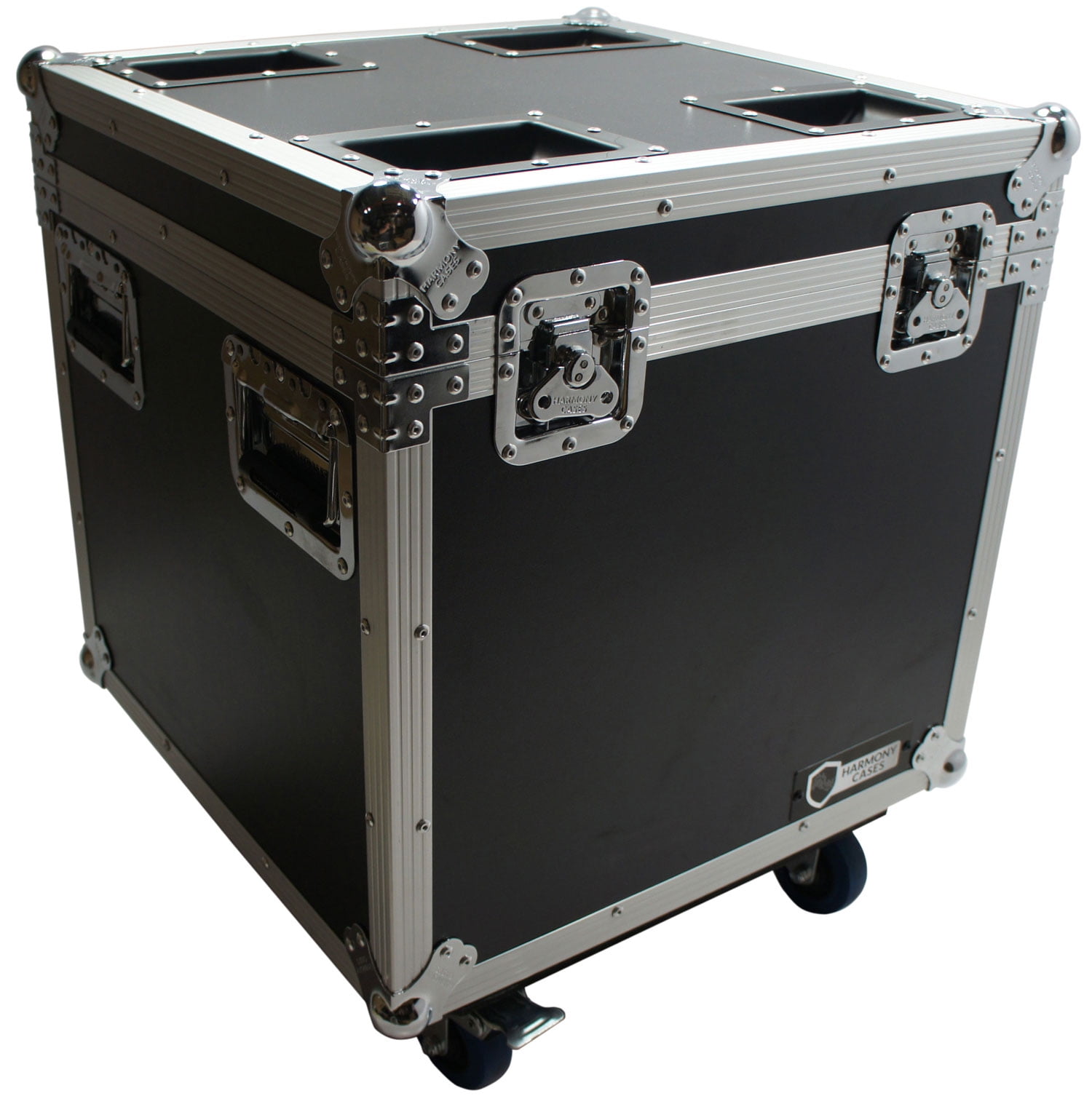 Harmony HCUT2222W Pro Audio Touring 22 x 22 x 22 Utility Road Trunk Case Wheels
