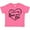 Hot Pink, variant on Inktastic I Love My Oma and Opa in Black Chalk Heart Boys or Girls Toddler T-Shirt
