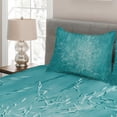 thumbnail image 2 of Ambesonne Blue Quilted Coverlet 3 Pcs, Countryside Rural, King Size, Blue, 2 of 3