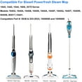 thumbnail image 3 of Mop Replacement for Bissell Powerfresh Steam Mop 1940 1440 1544 1806 2075 Series, Model 19402 19404 19408 19409 1940a 1940f 1940q 1940t 1940w B0006 B0017 2 PCS, 3 of 5