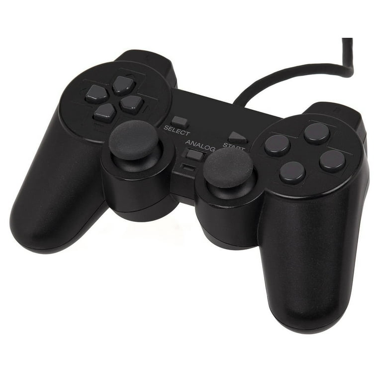 RetroFam 2 Pack Wired Controller Compatible for PlayStation 2 PS2