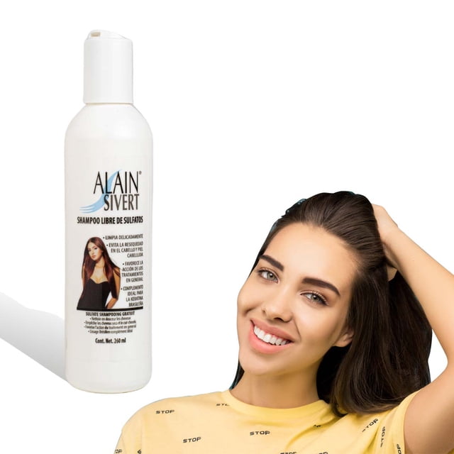 Shampoo Libre De Sales Sulfatos Y Parabenos Para Keratina Alain Sivert 260 ml