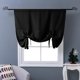 thumbnail image 1 of ZHAOCHENG Cortina opaca para ventanas de baño - Cortina con cenefa ajustable con amarre, 1 of 5