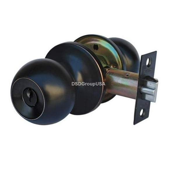 Constructor Chronos Entry Door Lever Lock Set Knob Handle Set, Oil Rubbed