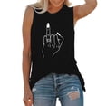 thumbnail image 1 of T-Shirt Décontracté Sans Manches pour Femmes, Col Rond, avec Imprimé Floral - pour Usage Quotidien, 1 of 4