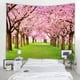 thumbnail image 4 of Tapiz de pared de 150 x 200 cm para dormitorio, decoración floral suave y romántica, estilo bohemio Sakura Romance, 4 of 5