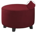 thumbnail image 1 of HLONK Petit Pouf Tabouret de Pied en Tissu Peluche Épais Écologique s'Adapte au Repose-Pieds Protection Robuste Rouge, 1 of 7