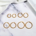 thumbnail image 3 of JeenMata Pendientes de Aro de Cuerda Trenzada de 4 Pares para un Uso Diario Elegante: Packs de Pendientes Asequibles: Paquete Múltiple de Joyas, 3 of 5