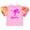 Pink Sequin Heart, variant on Barbie Toddler Girls' Short Sleeve T-Shirt Black Silver Foil