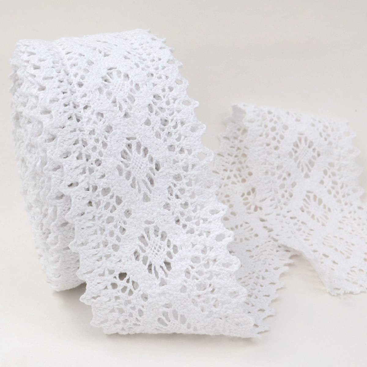 Lace Ribbons Lace Sewing - 10/20x White Flowers Lace Trim Ribbon