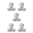 thumbnail image 3 of Shengyu 4 Pieces52mm Elastic *RC Car Tires Wheel Rims Hub Running Racing Drifting Tyres On-road Crawer Assembly Accessories Five Star/White 5Set, 3 of 6