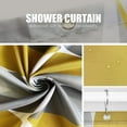 thumbnail image 5 of Gray Yellow Stall Half Fabric Shower Curtain W 36 x H 72, Waterproof Design and Polyester, Quick-Drying, Weighted Hem, Short Shower Curtains Set for Bathroom, Durable and Washable with 8 Hooks, 5 of 6