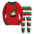 thumbnail image 4 of Pijamas de Papá Noel para niños y niñas, ropa de dormir de manga larga y pantalones de algodón, de 2 a 7 años, 4 of 4