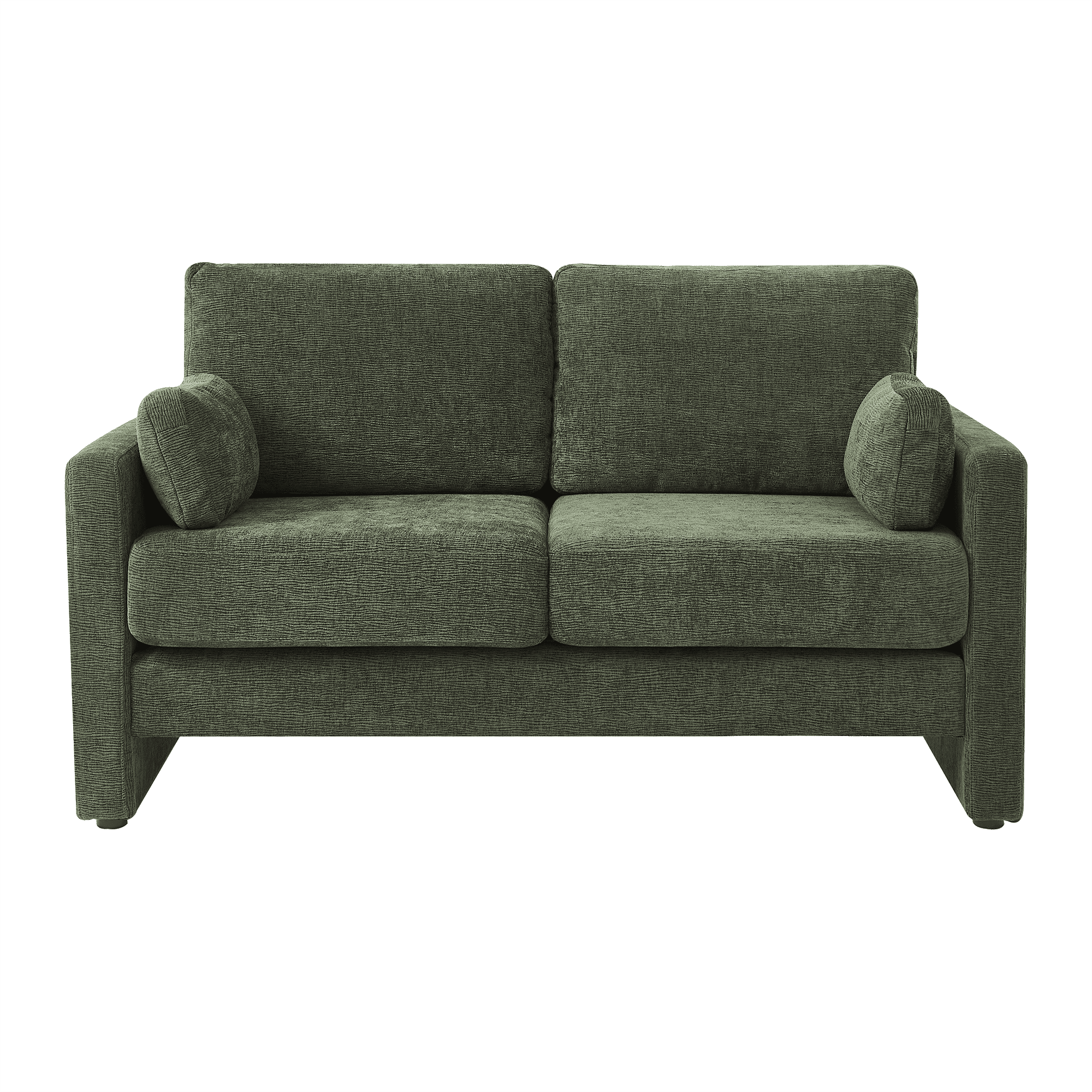 Gewnee 58.66'' Modern LoveSeat, 2-seat Chenille sofa Mid Century for Living Room and Small Spaces,