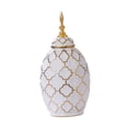 thumbnail image 3 of Jarrón de cerámica Strade Fareast Limited Decorativo con flores Tarro de almacenamiento para estante de sala de M, 3 of 8