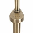 thumbnail image 3 of NOVA of California Tambo Arc Floor Lamp - Natural Ash Wood Finish, Weathered Brass, Tambour base, White Linen Shade, Dimmer, 3 of 12