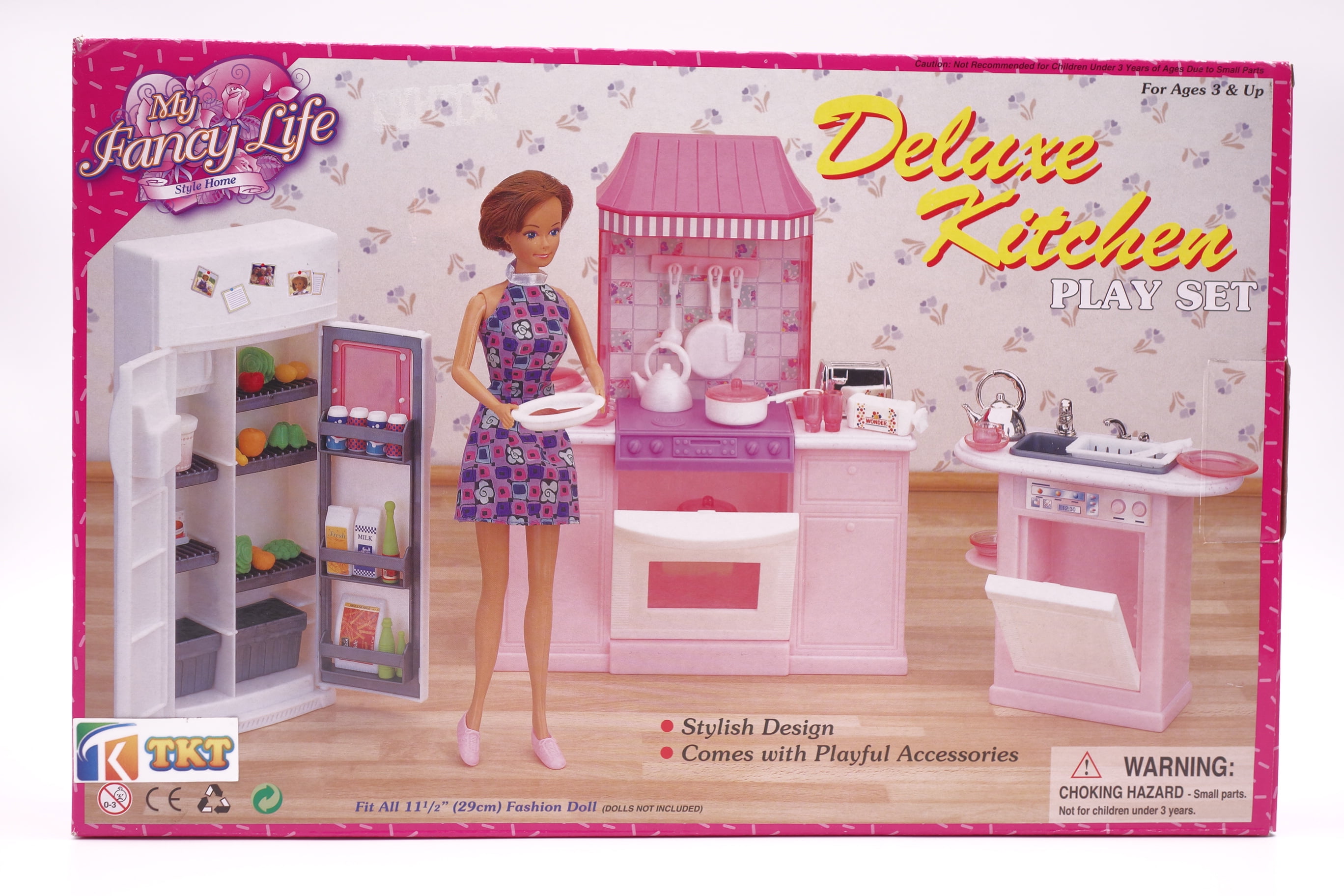2624 ROSE PALACE DOLLHOUSE FURNITURE Sweet Dream BEDROOM SET FOR BARBIE 