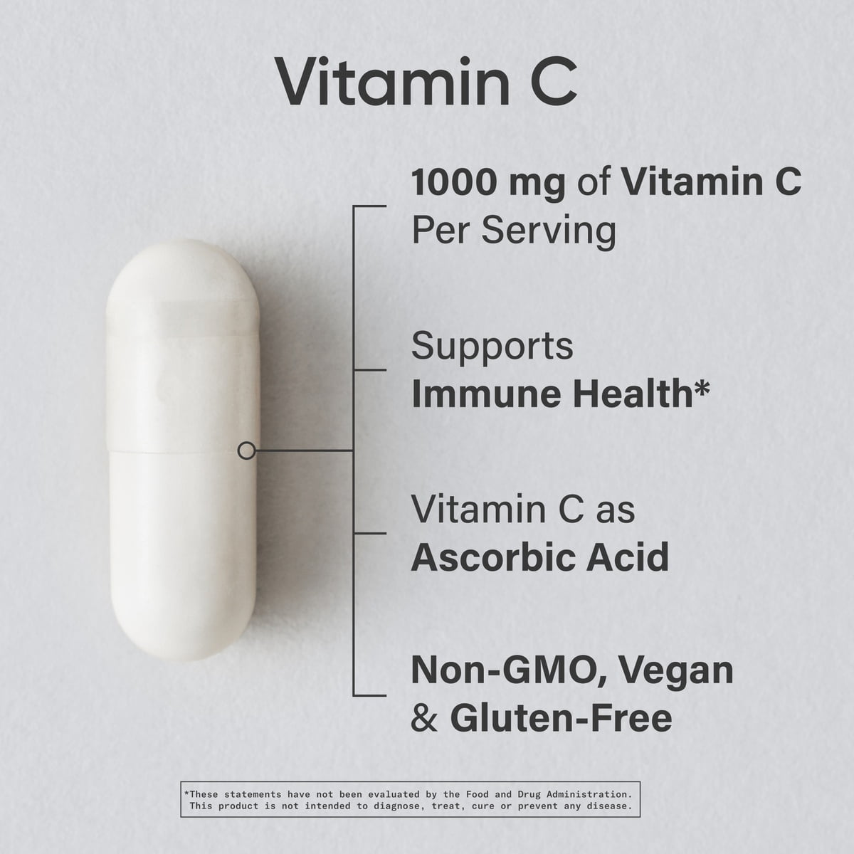 Sports Research® High Potency 1000mg Vitamin C for Immune Support (240 Veggie Capsules)